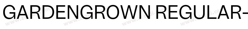 GARDENGROWN REGULAR字体转换